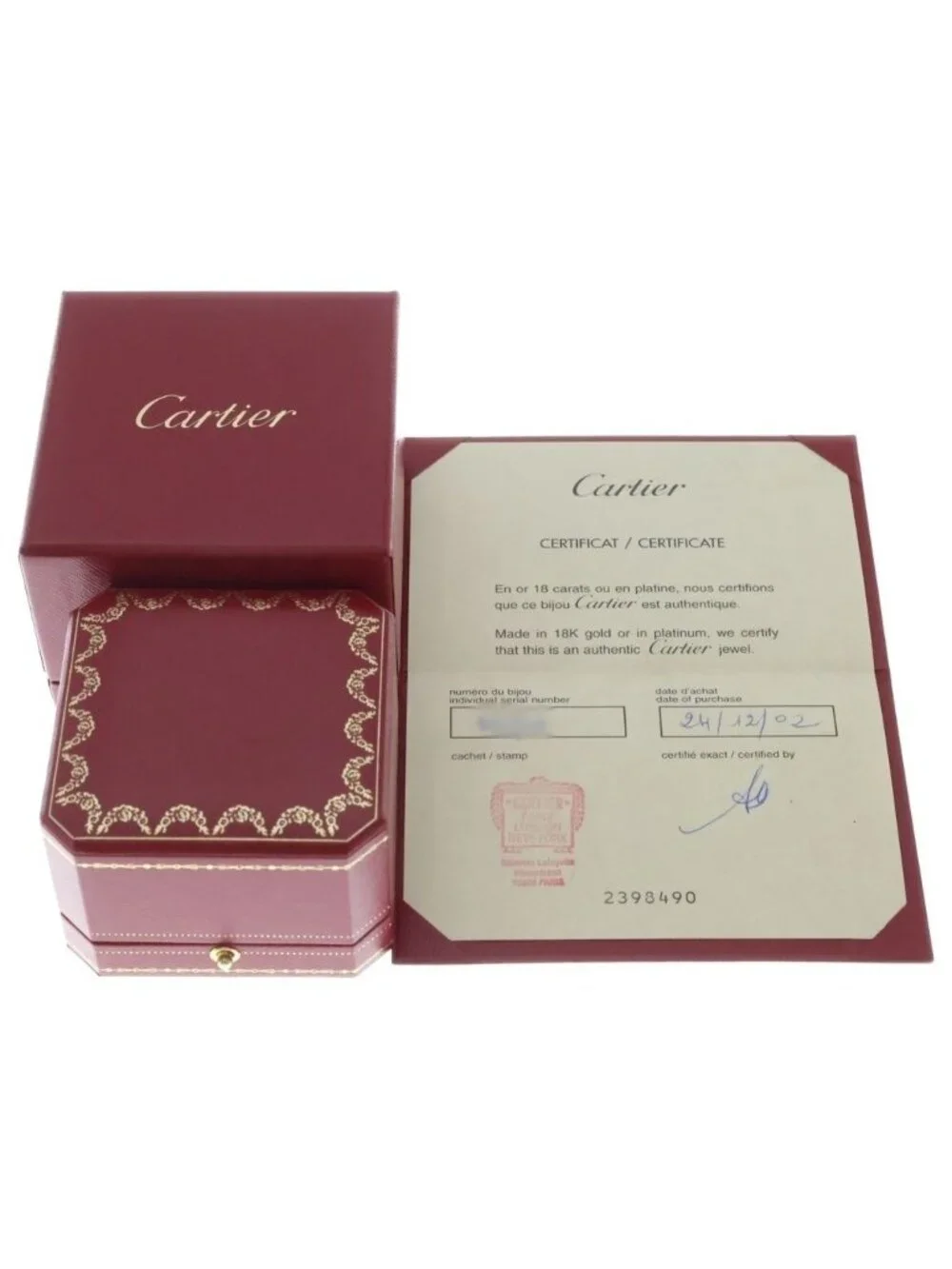 Cartier Mimi Diamond Ring Yellow Gold 750 50